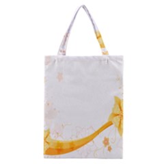 Flower Floral Yellow Sunflower Star Leaf Line Classic Tote Bag by Mariart