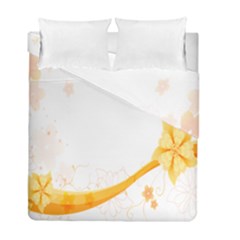 Flower Floral Yellow Sunflower Star Leaf Line Duvet Cover Double Side (full/ Double Size)