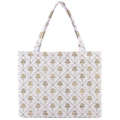 Flower Leaf Gold Mini Tote Bag