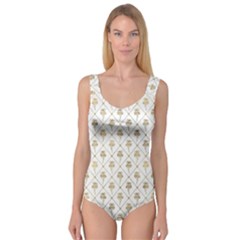 Flower Leaf Gold Princess Tank Leotard  by Mariart