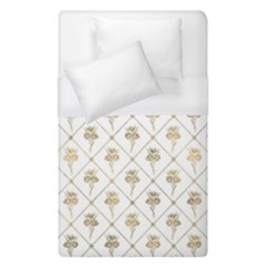 Flower Leaf Gold Duvet Cover (single Size)