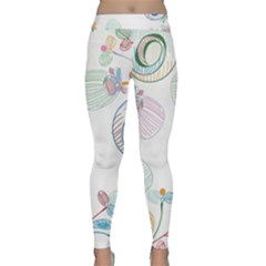 Flower Rainbow Circle Polka Leaf Sexy Classic Yoga Leggings by Mariart