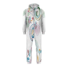 Flower Rainbow Circle Polka Leaf Sexy Hooded Jumpsuit (kids) by Mariart