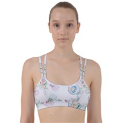 Flower Rainbow Circle Polka Leaf Sexy Line Them Up Sports Bra by Mariart