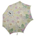 Flower Rainbow Star Floral Sexy Purple Green Yellow White Rose Hook Handle Umbrellas (Large) View2