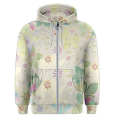 Flower Rainbow Star Floral Sexy Purple Green Yellow White Rose Men s Zipper Hoodie by Mariart