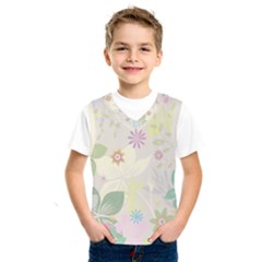 Flower Rainbow Star Floral Sexy Purple Green Yellow White Rose Kids  Sportswear