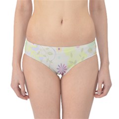 Flower Rainbow Star Floral Sexy Purple Green Yellow White Rose Hipster Bikini Bottoms