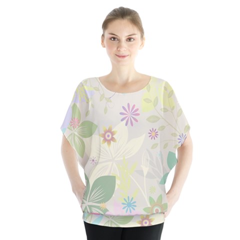 Flower Rainbow Star Floral Sexy Purple Green Yellow White Rose Blouse by Mariart