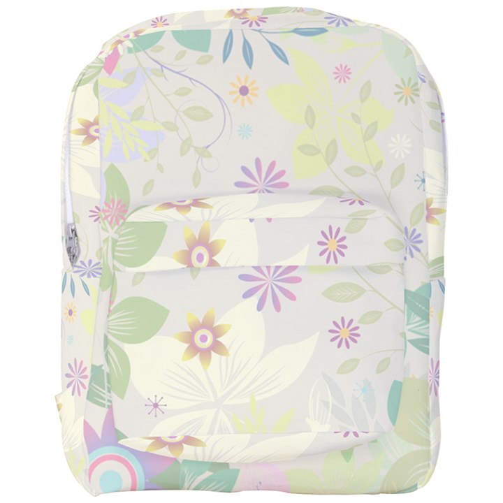 Flower Rainbow Star Floral Sexy Purple Green Yellow White Rose Full Print Backpack