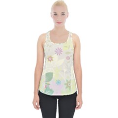 Flower Rainbow Star Floral Sexy Purple Green Yellow White Rose Piece Up Tank Top by Mariart