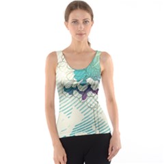 Flower Rose Purple Sunflower Lotus Tank Top