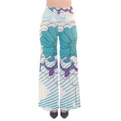 Flower Rose Purple Sunflower Lotus Pants