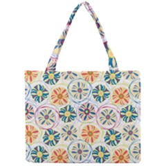 Flower Rainbow Fan Sunflower Circle Sexy Mini Tote Bag by Mariart