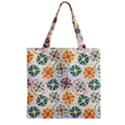 Flower Rainbow Fan Sunflower Circle Sexy Zipper Grocery Tote Bag View1