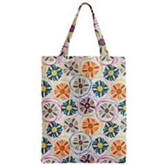 Flower Rainbow Fan Sunflower Circle Sexy Zipper Classic Tote Bag by Mariart