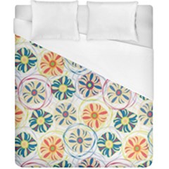 Flower Rainbow Fan Sunflower Circle Sexy Duvet Cover (california King Size)