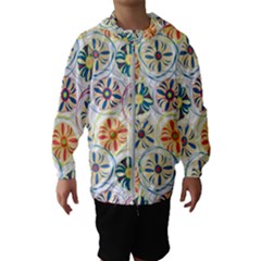 Flower Rainbow Fan Sunflower Circle Sexy Hooded Wind Breaker (kids) by Mariart