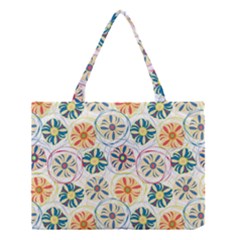 Flower Rainbow Fan Sunflower Circle Sexy Medium Tote Bag