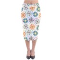 Flower Rainbow Fan Sunflower Circle Sexy Velvet Midi Pencil Skirt View1