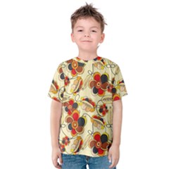 Flower Seed Rainbow Rose Kids  Cotton Tee