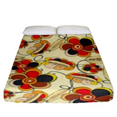 Flower Seed Rainbow Rose Fitted Sheet (king Size) by Mariart