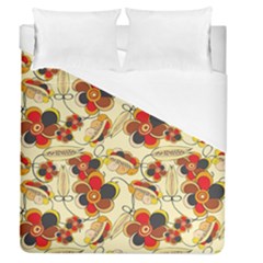 Flower Seed Rainbow Rose Duvet Cover (queen Size)