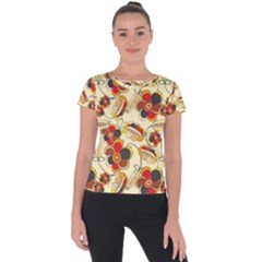 Flower Seed Rainbow Rose Short Sleeve Sports Top 