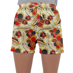 Flower Seed Rainbow Rose Sleepwear Shorts