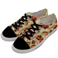 Flower Seed Rainbow Rose Men s Low Top Canvas Sneakers