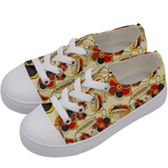 Flower Seed Rainbow Rose Kids  Low Top Canvas Sneakers by Mariart