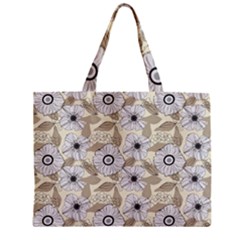 Flower Rose Sunflower Gray Star Zipper Mini Tote Bag by Mariart