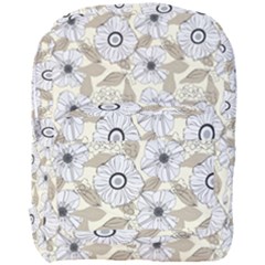 Flower Rose Sunflower Gray Star Full Print Backpack