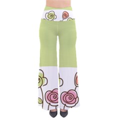 Flower Simple Green Rose Sunflower Sexy Pants by Mariart