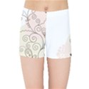 Flower Simple Pink Kids Sports Shorts View1