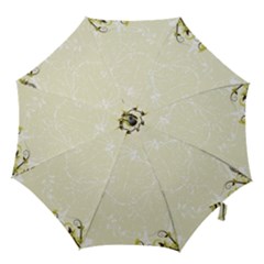 Flower Star Floral Green Camuflage Leaf Frame Hook Handle Umbrellas (small)