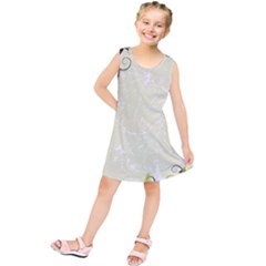 Flower Star Floral Green Camuflage Leaf Frame Kids  Tunic Dress