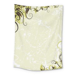 Flower Star Floral Green Camuflage Leaf Frame Medium Tapestry