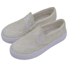 Flower Star Floral Green Camuflage Leaf Frame Kids  Canvas Slip Ons by Mariart