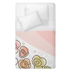 Flower Sunflower Wave Waves Pink Duvet Cover (single Size)