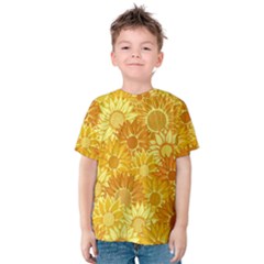 Flower Sunflower Floral Beauty Sexy Kids  Cotton Tee