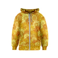 Flower Sunflower Floral Beauty Sexy Kids  Zipper Hoodie by Mariart