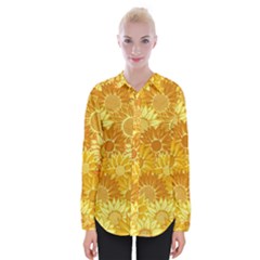 Flower Sunflower Floral Beauty Sexy Womens Long Sleeve Shirt