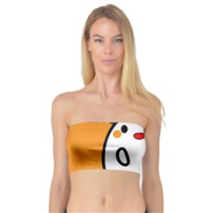 Halloween Ghost Orange Bandeau Top