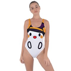 Halloween Ghost Orange Bring Sexy Back Swimsuit by Mariart