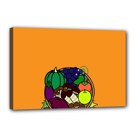 Healthy Vegetables Food Canvas 18  X 12 