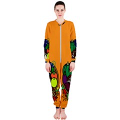 Healthy Vegetables Food Onepiece Jumpsuit (ladies) 