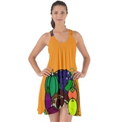 Healthy Vegetables Food Show Some Back Chiffon Dress by Mariart