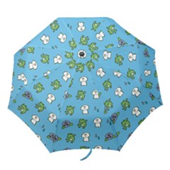 Frog Ghost Rain Flower Green Animals Folding Umbrellas