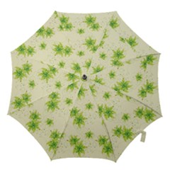 Leaf Green Star Beauty Hook Handle Umbrellas (large)